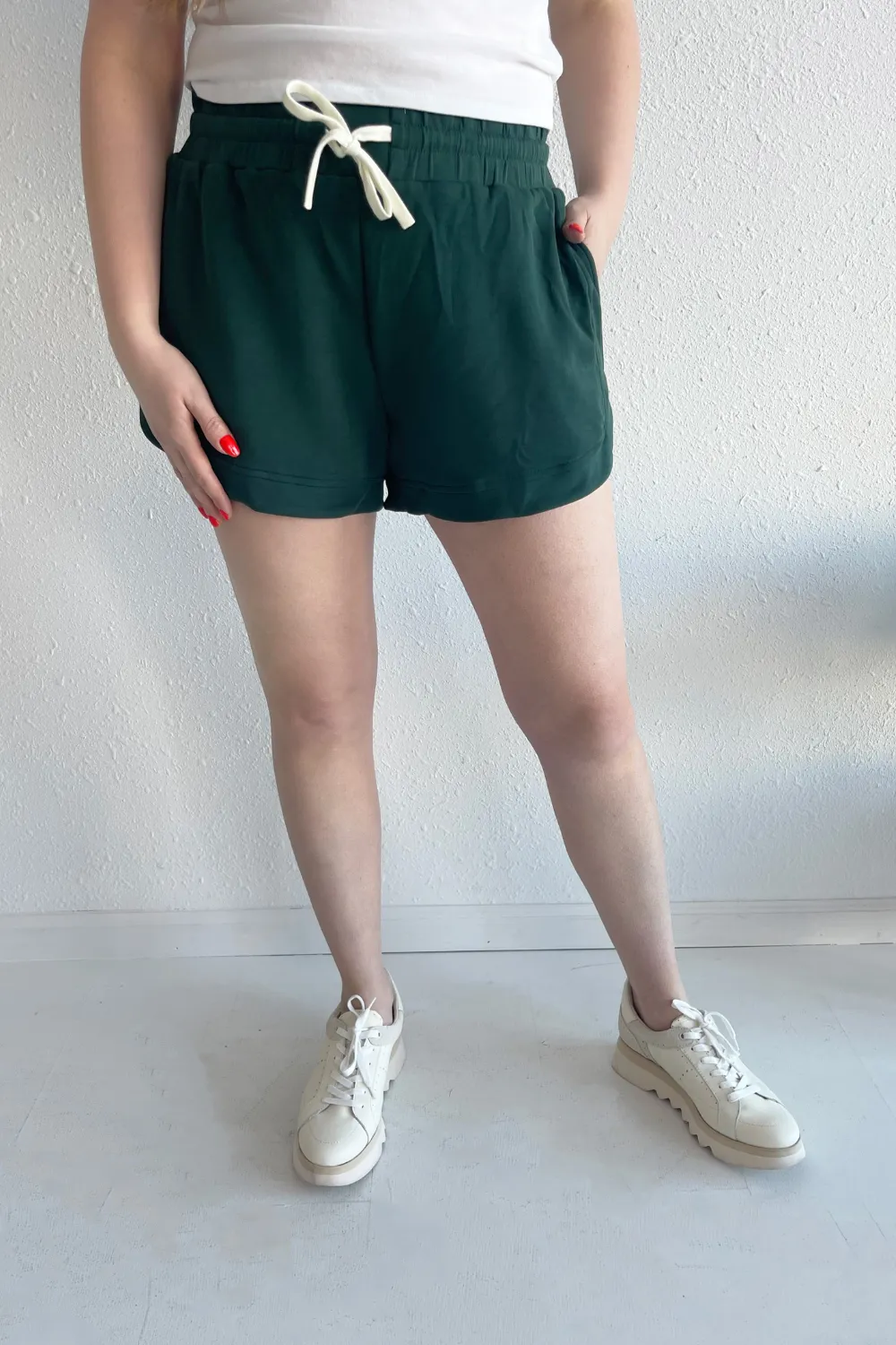 Elastic Waistband Lounge Shorts